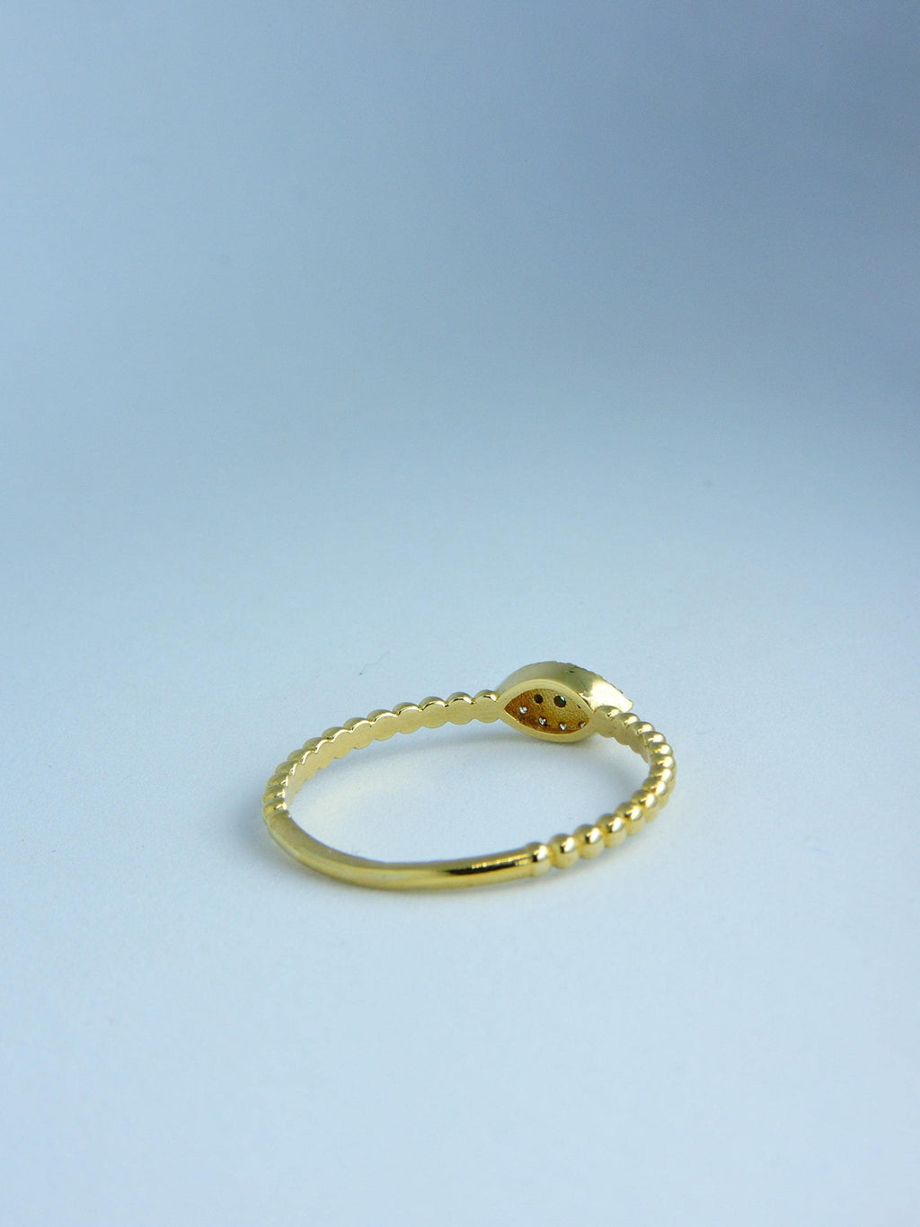 Mini Eye Ring, Evil Eye Ring, 14 K Gold and Diamond Ring, Best Gift For Girlfriend, Valentine's Day
