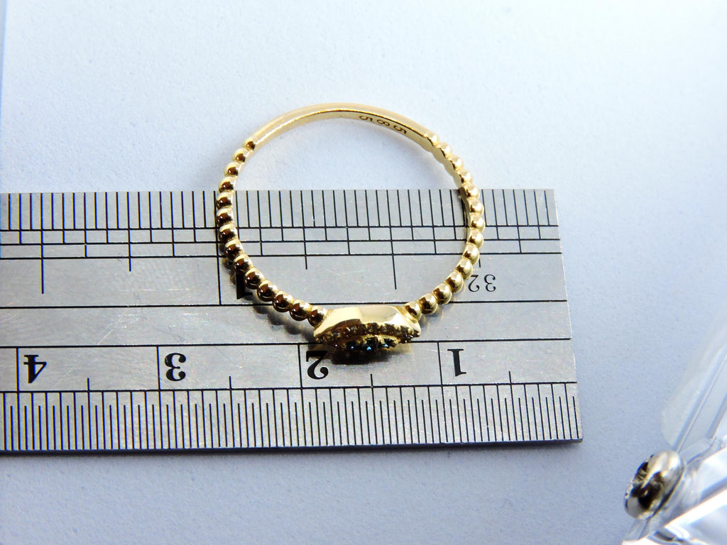 Mini Eye Ring, Evil Eye Ring, 14 K Gold and Diamond Ring, Best Gift For Girlfriend, Valentine's Day