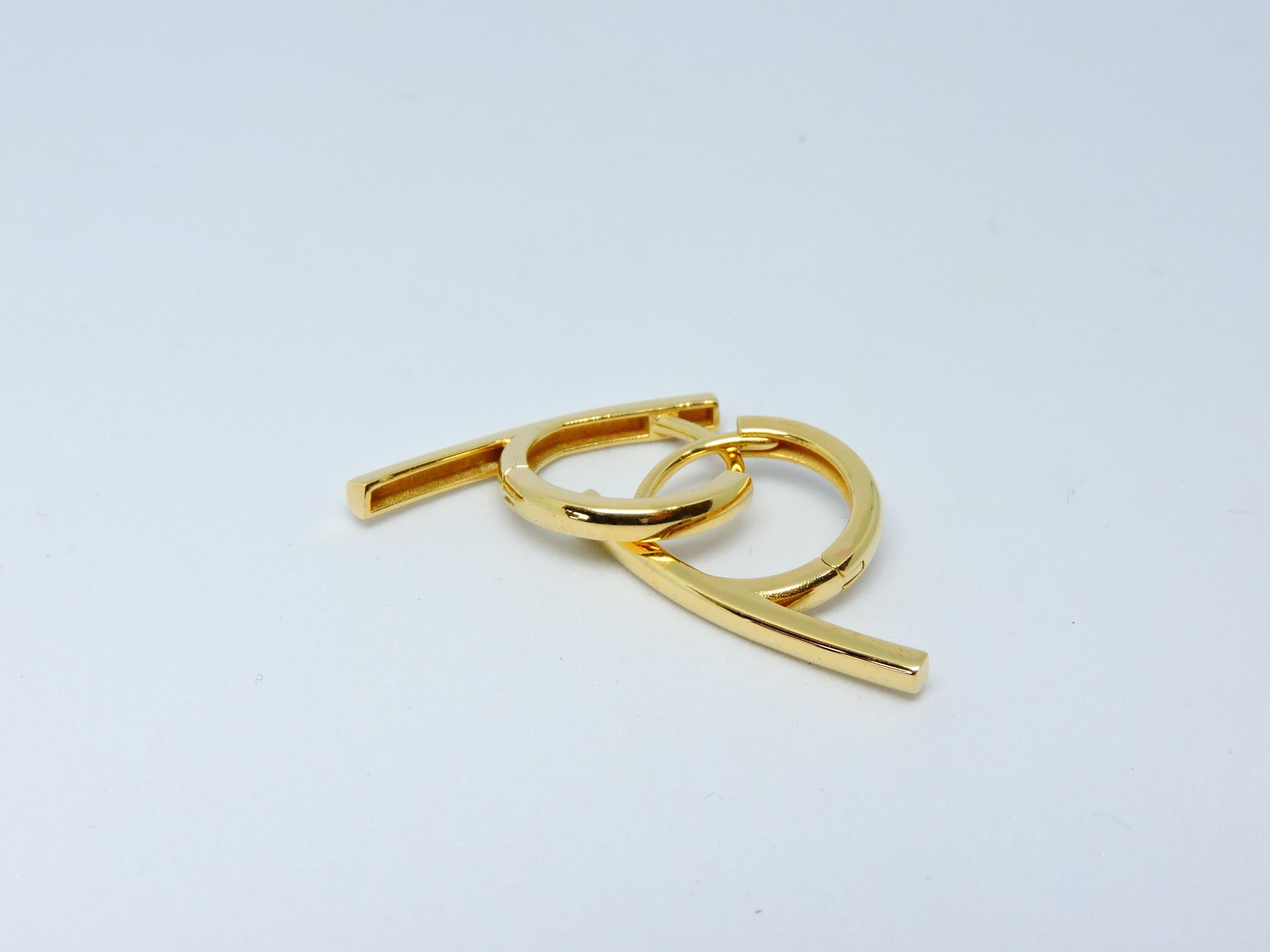 Gold Hoops, Design Hoop Earring, 14k Solid Gold Earring