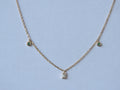 14K Gold Emerald & Baguette Diamond Necklace, 0.10 Ct Emerald, 0.10 Ct Diamond, 44 cm Chain, Minimal Fine Jewelry Gift