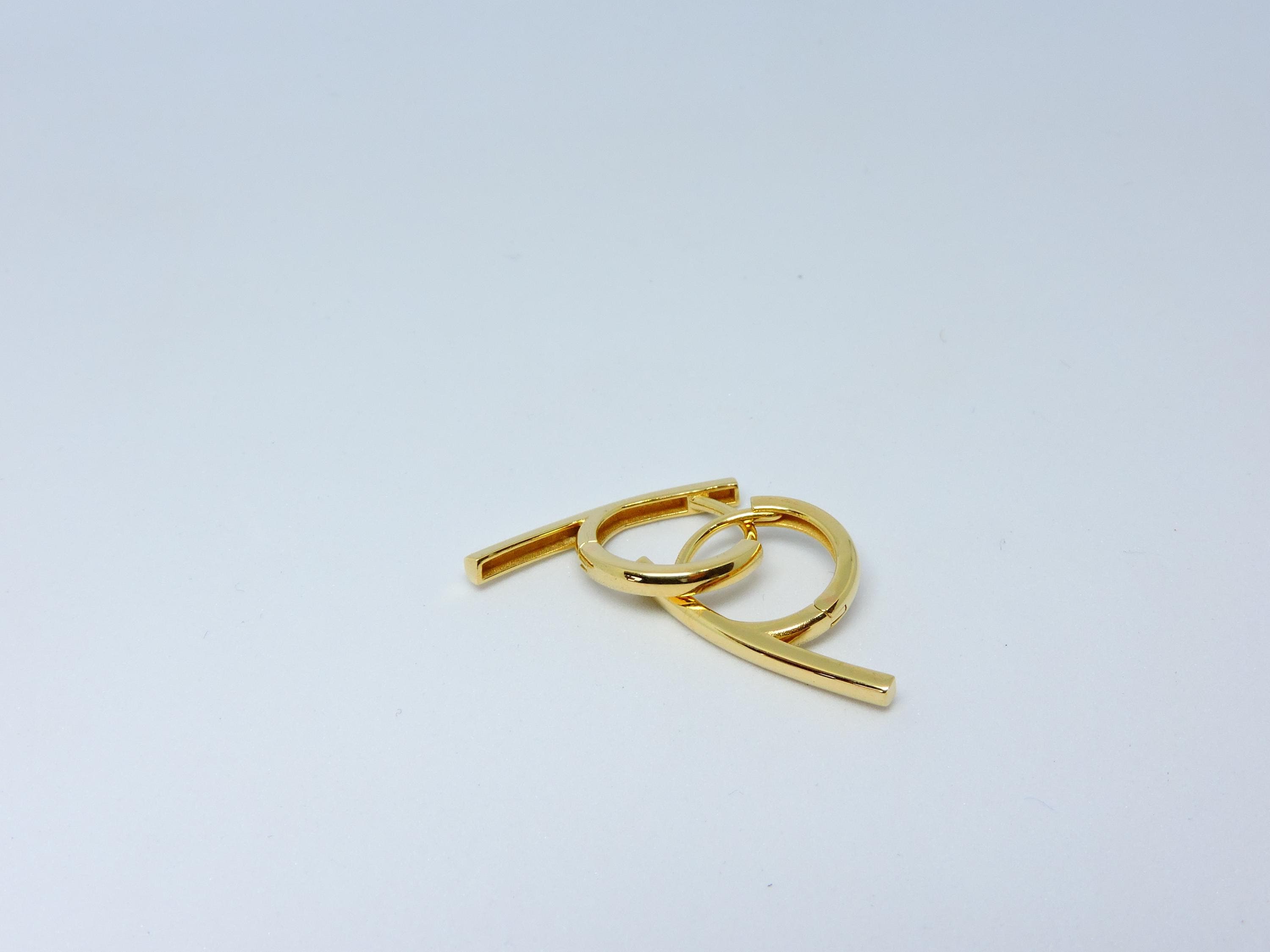 Gold Hoops, Design Hoop Earring, 14k Solid Gold Earring